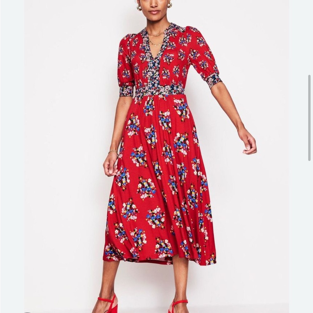 Boden Multicolor Floral Dress